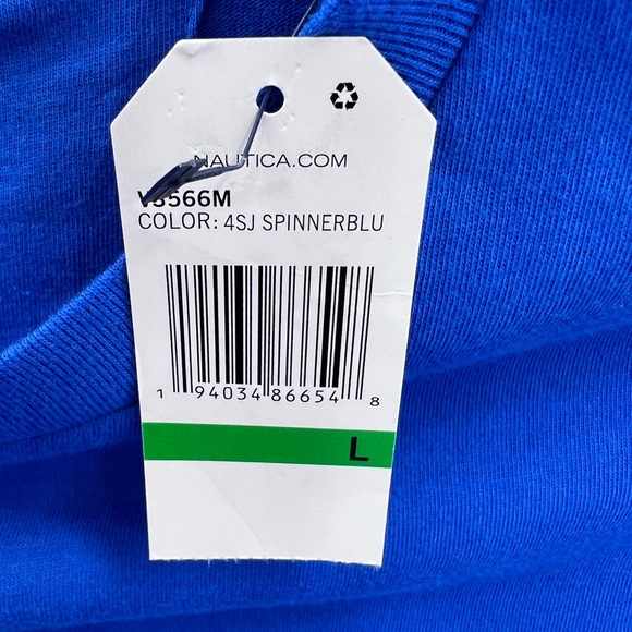 NAUTICA NAVY, 100%COTTON, ROYAL BLUE, SHORT SLEEVES T-SHIRT - Picture 10 of 12